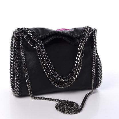 Stella McCartney Eco Alter Nappa Embossed Mini Star Falabella Tote Black Pink 3 of 10