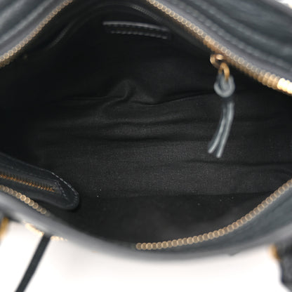 Balenciaga Agneau Stadio Laser Cut Cross Classic Gold Hardware Mini City Anthracite 5 of 10