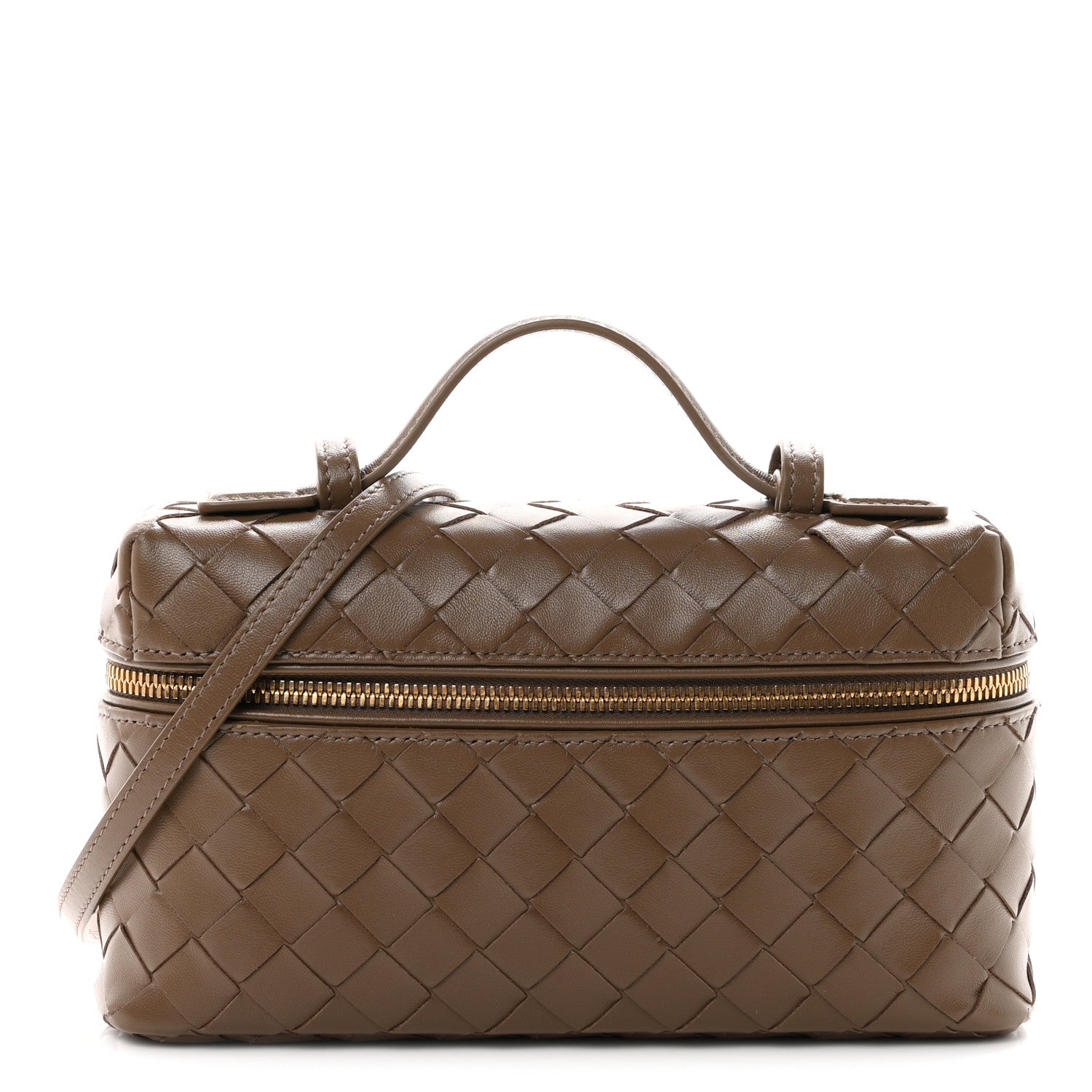 Bottega Veneta Calfskin Intrecciato Bang Bang Vanity Case Pinecone 1 of 10