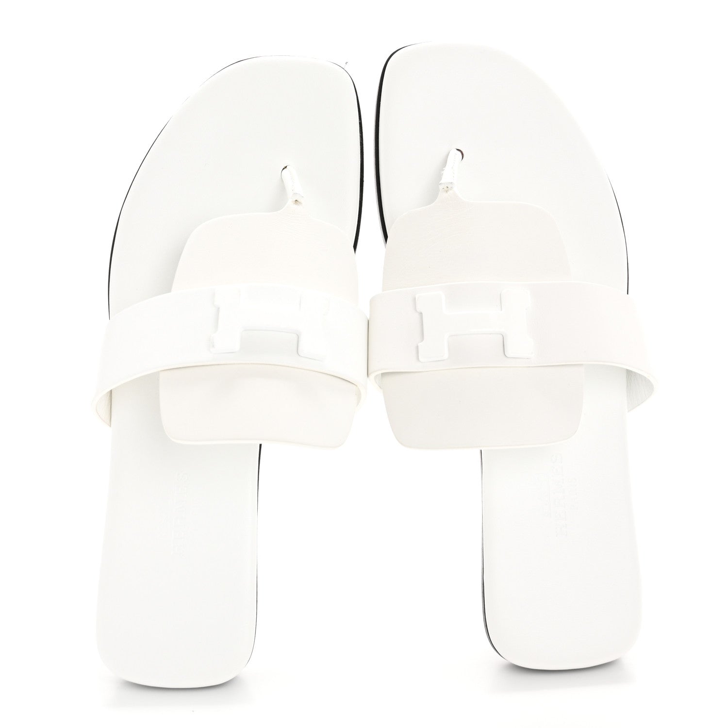Hermes Calfskin Womens Galerie Sandals 36 White 2 of 11