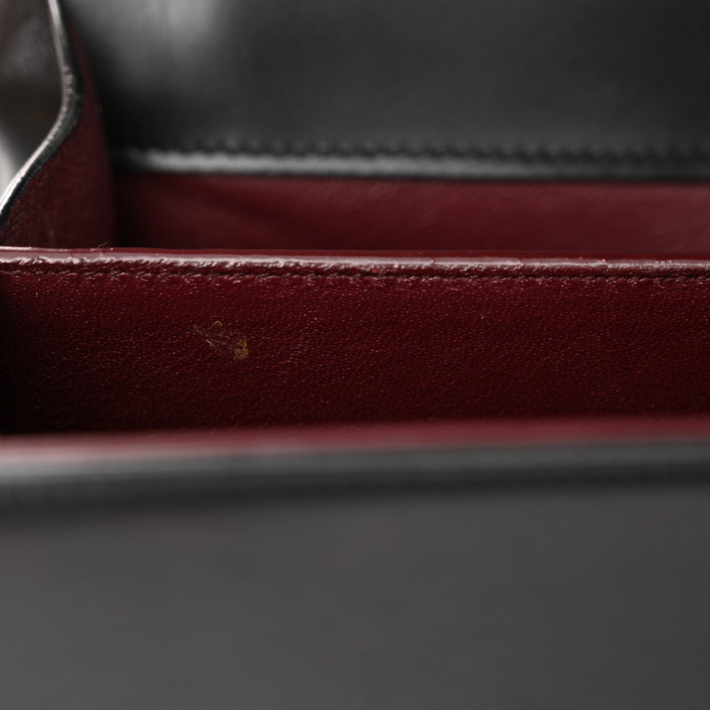 Smooth Calfskin Medium Classic Monogram Cassandra Top Handle Black Rouge Legion
