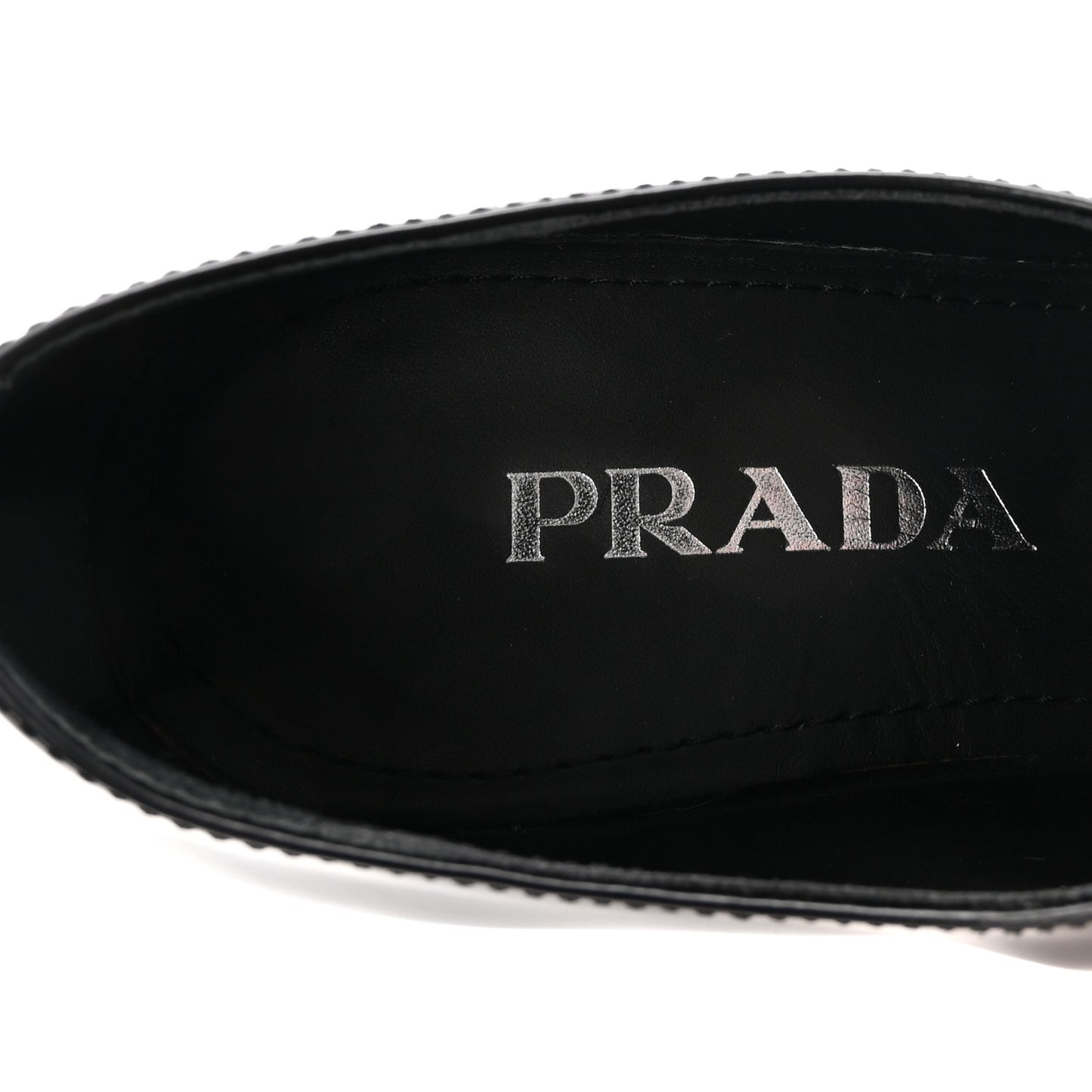 Spazzolato Metal Triangle Logo 50mm Loafers 37 Black
