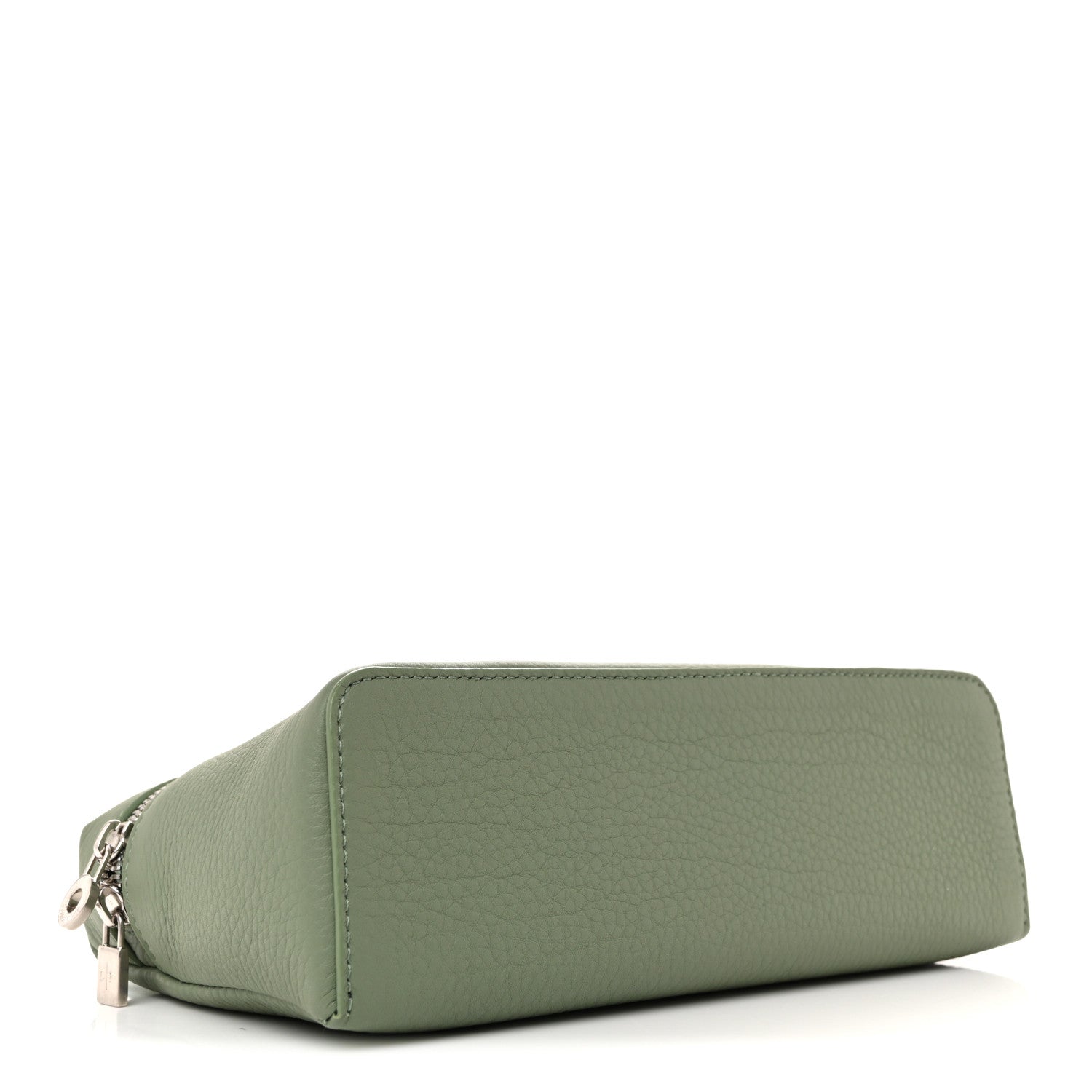 Loro Piana Grained Calfskin L19 Extra Pocket Pouch Sage Brush
