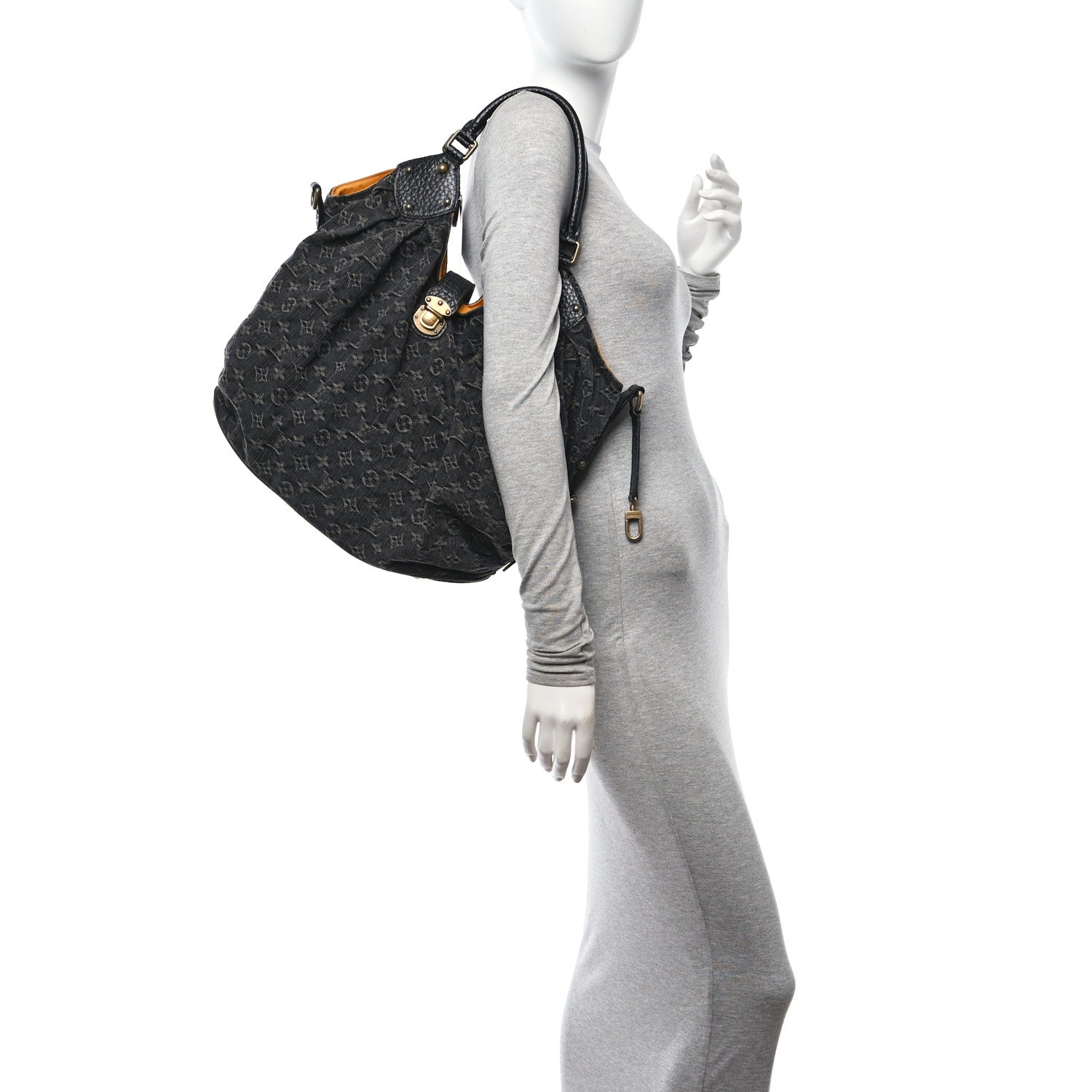 Louis Vuitton Denim Mahina XL Black 2 of 9