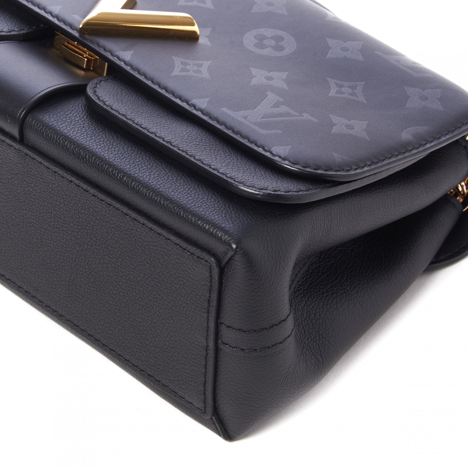 Louis Vuitton Monogram Cuir Plume Ecume Very Chain Bag Black 4 of 9