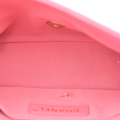 Chanel Lambskin Resin Quilted Mini Rectangular Pearl Samba Flap Pink 5 of 12