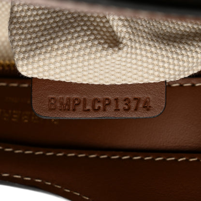 Burberry Canvas Smooth Calfskin Two Tone Mini Pocket Bag Tan 7 of 10