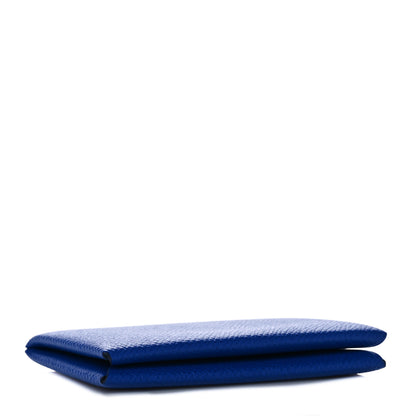 Hermes Epsom Calvi Card Case Bleu Electrique 4 of 8