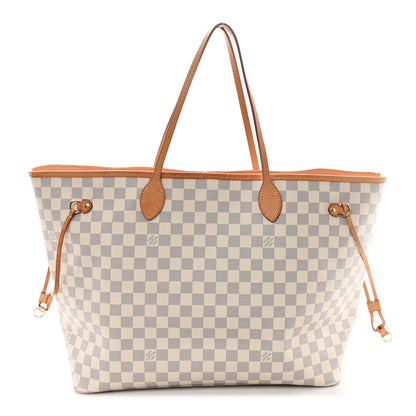 Louis Vuitton Damier Azur Neo Neverfull GM Rose Ballerine 1 of 11