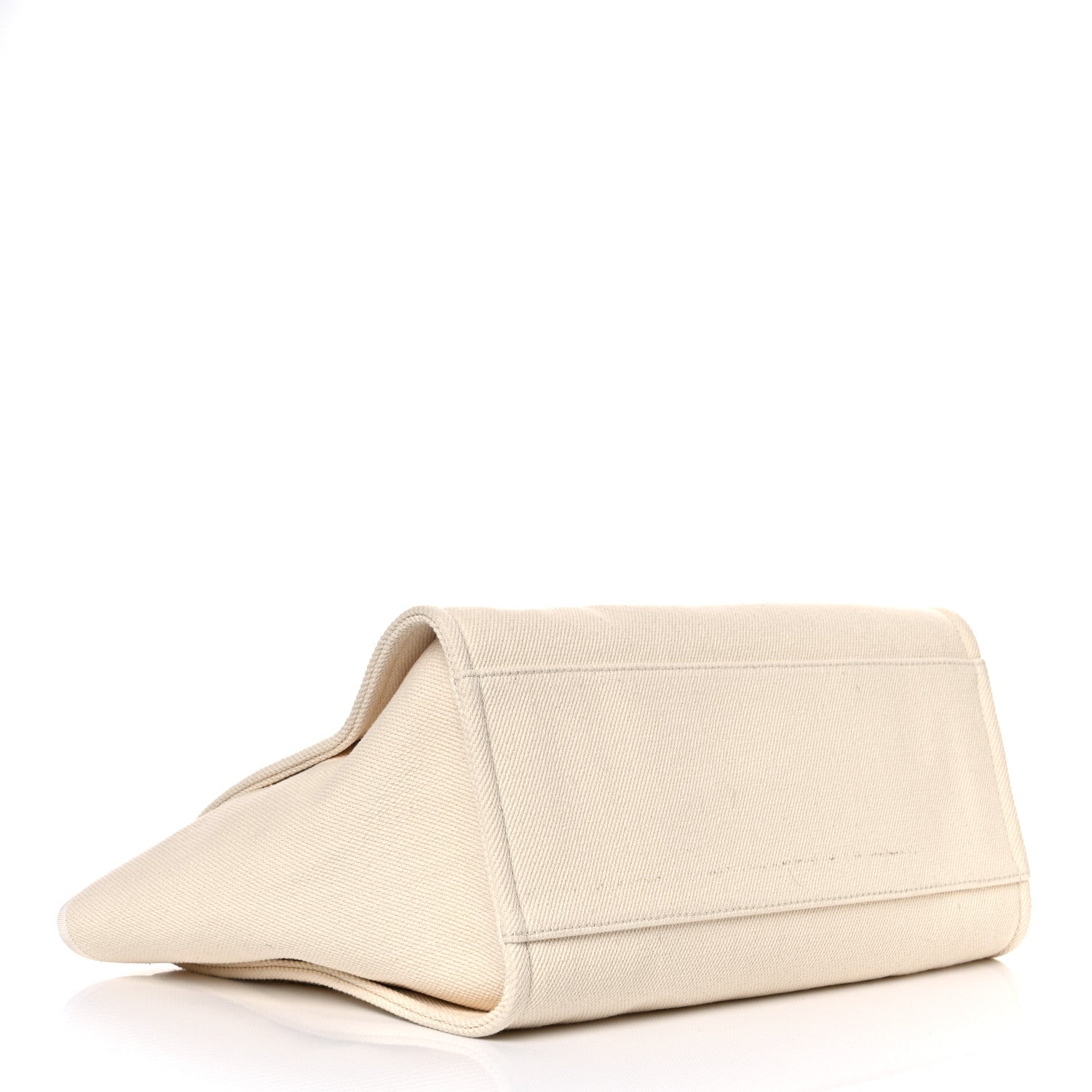 Chanel Canvas Pearl Large Deauville Tote Ecru Beige 4 of 14
