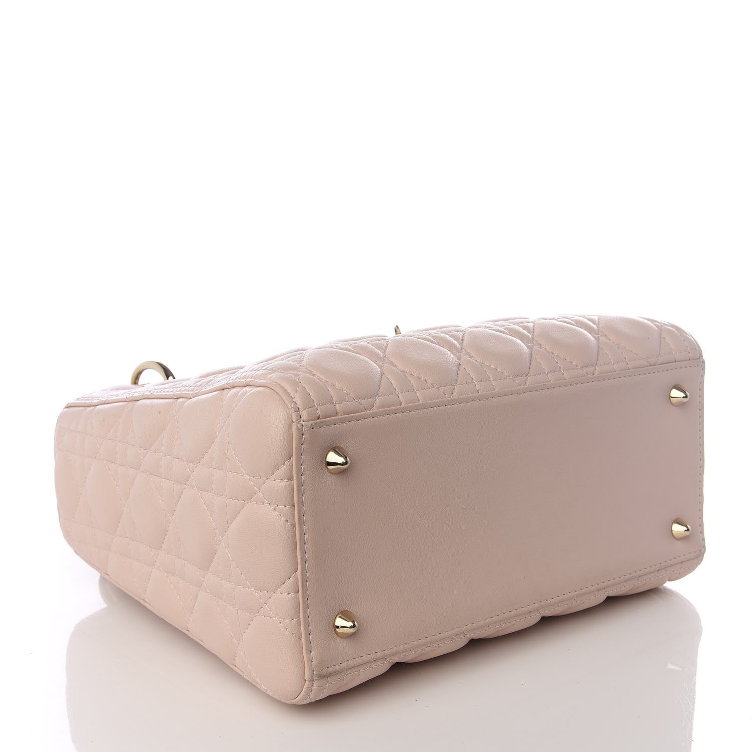 Christian Dior Lambskin Cannage Medium Lady Dior Light Pink 3 of 8