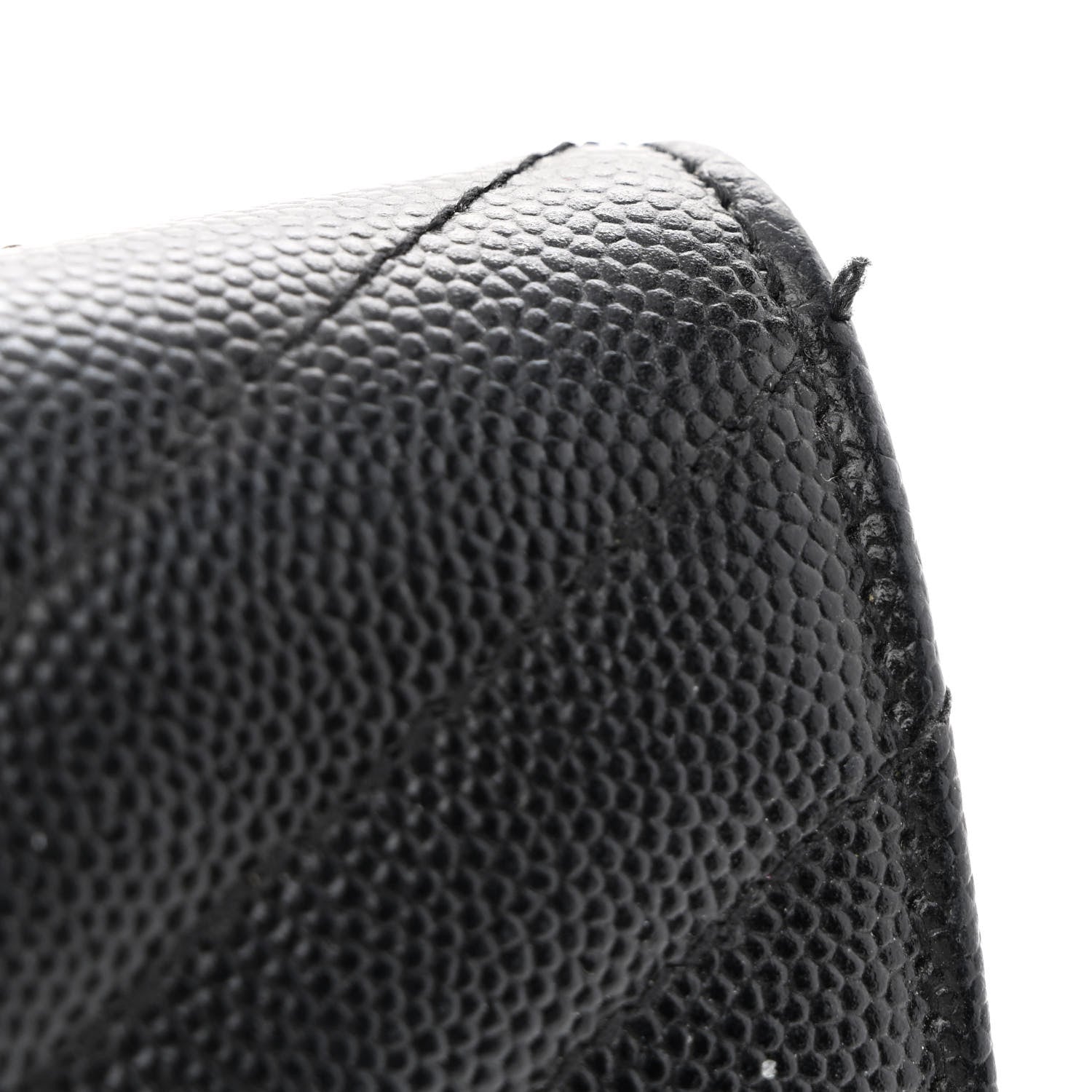 Saint Laurent Grain De Poudre Matelasse Chevron Monogram Envelope Chain Wallet Black 11 of 12