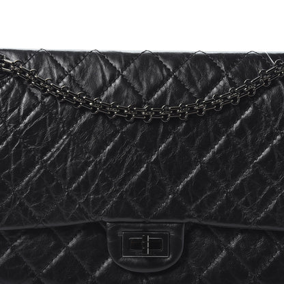 Chanel Aged Calfskin Quilted 2.55 Reissue 226 Flap So Black 9 of 10