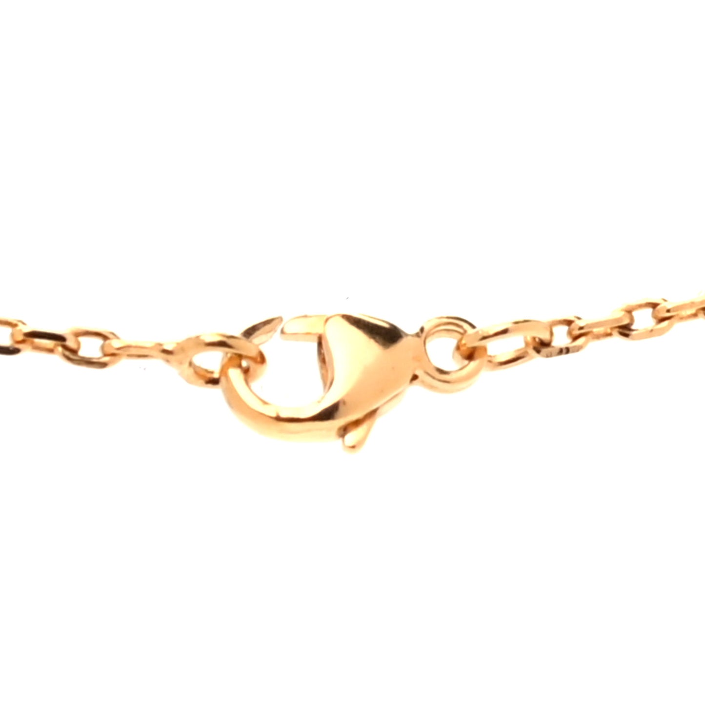 Lacquered Gold Mini Pop H Pendant Necklace Orange Graffiti