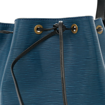 Louis Vuitton Epi Petit Bi-Color Noe Bleu Toledo Black 7 of 12