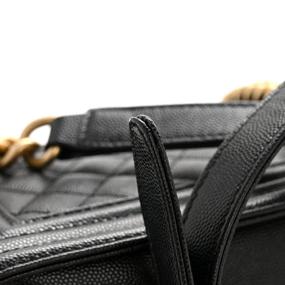 Chanel Caviar Quilted Medium Boy Flap Black 12 of 12