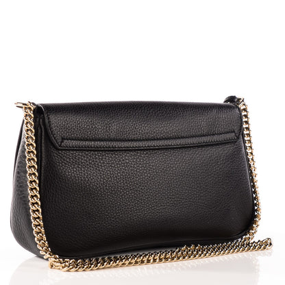 Gucci Pebbled Calfskin Medium Soho Flap Crossbody Black 3 of 7