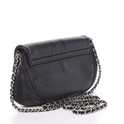 Chanel Caviar Half Moon Wallet On Chain WOC Black 3 of 11