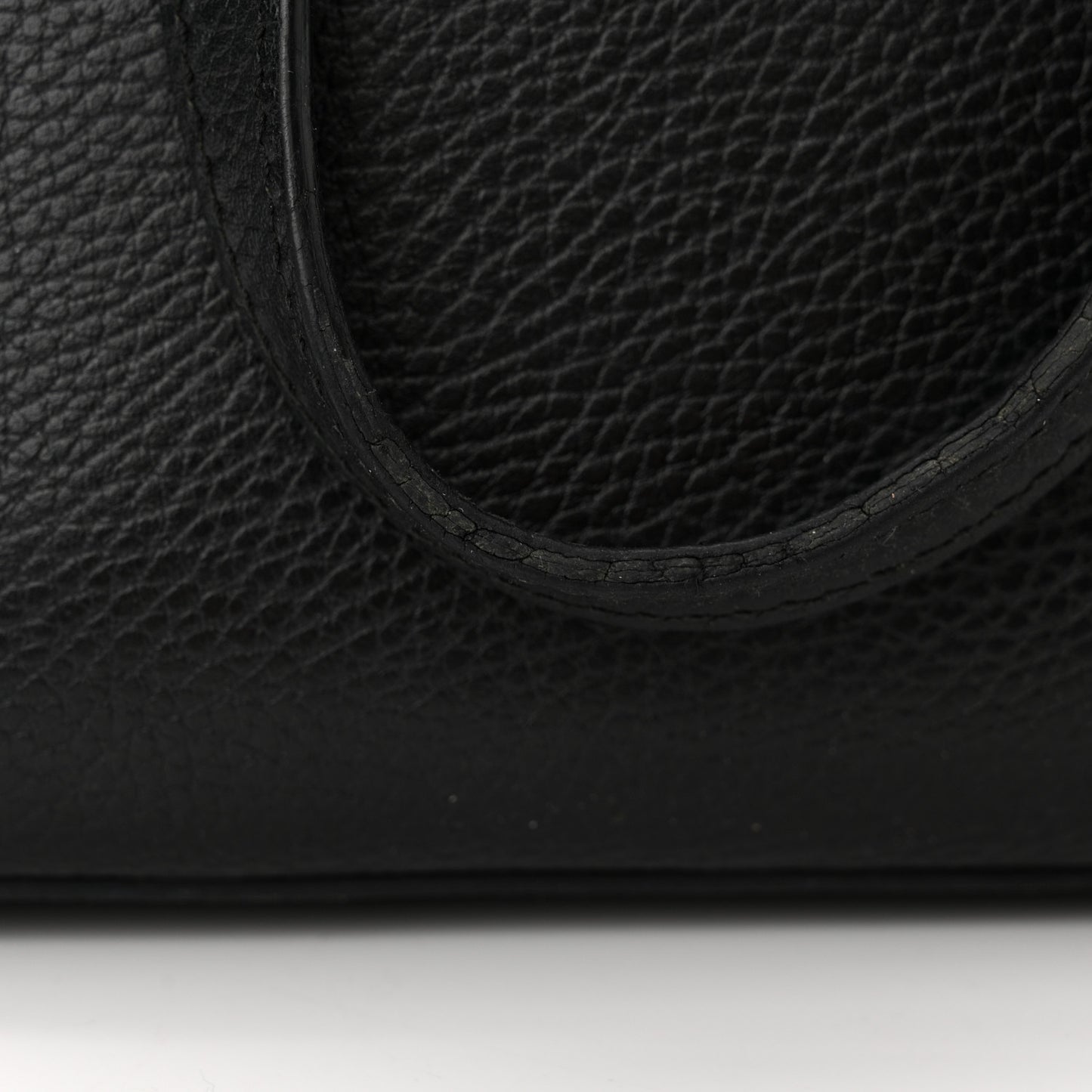 Dollar Calfskin Dome Bag Black