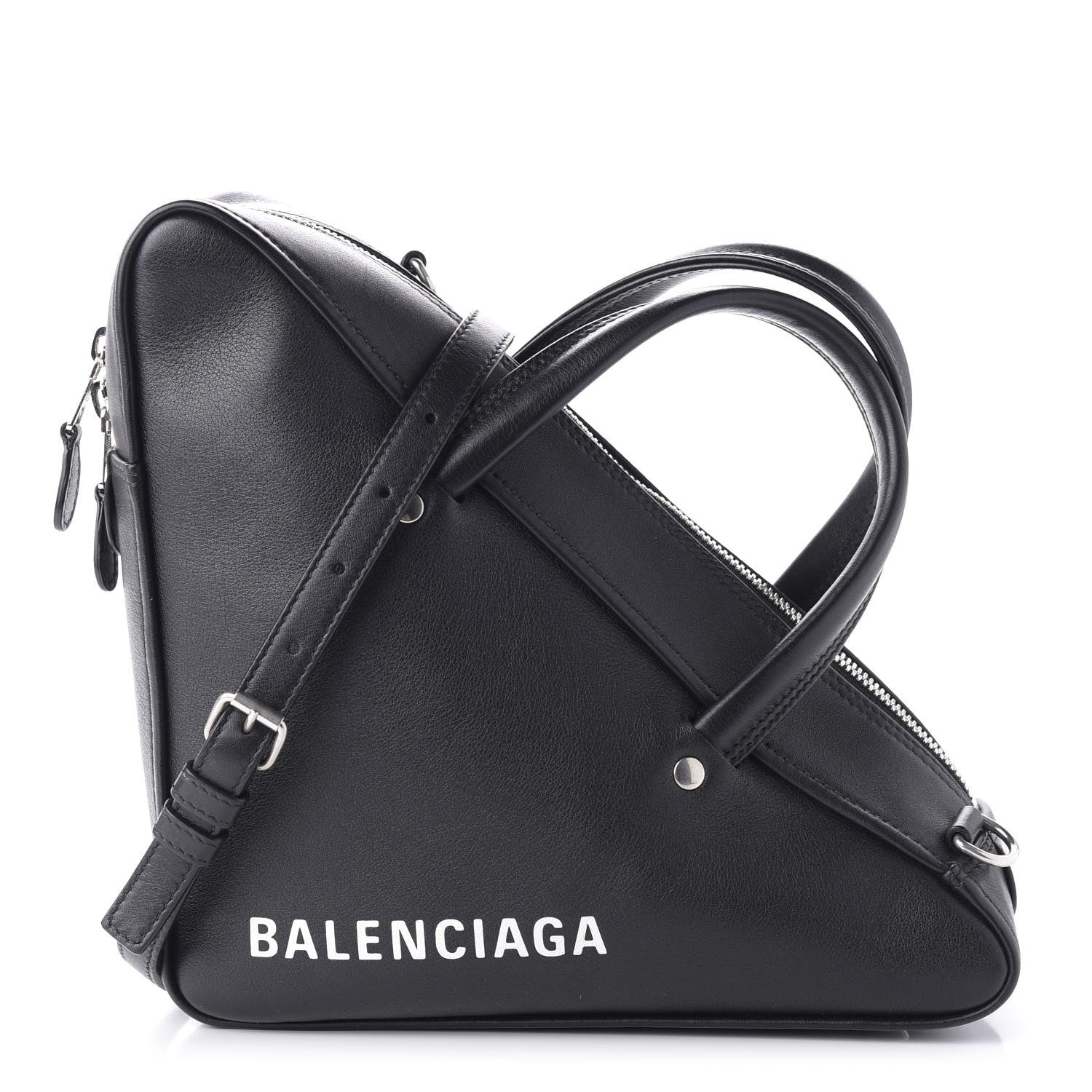 Balenciaga Calfskin S Triangle Duffle Black 1 of 10