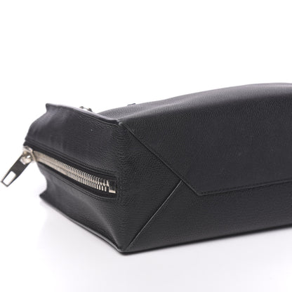 Balenciaga Grained Calfskin Plate Hardware Papier A6 Zip Around Tote Black 11 of 12