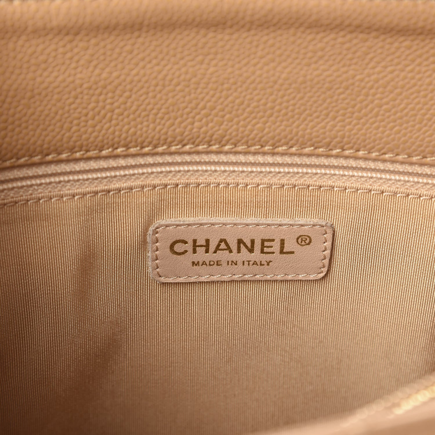 Chanel Caviar Quilted Grand Shopping Tote GST Beige Clair 8 of 10