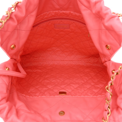 Chanel Shiny Calfskin Quilted Chanel 22 Pink 6 of 12