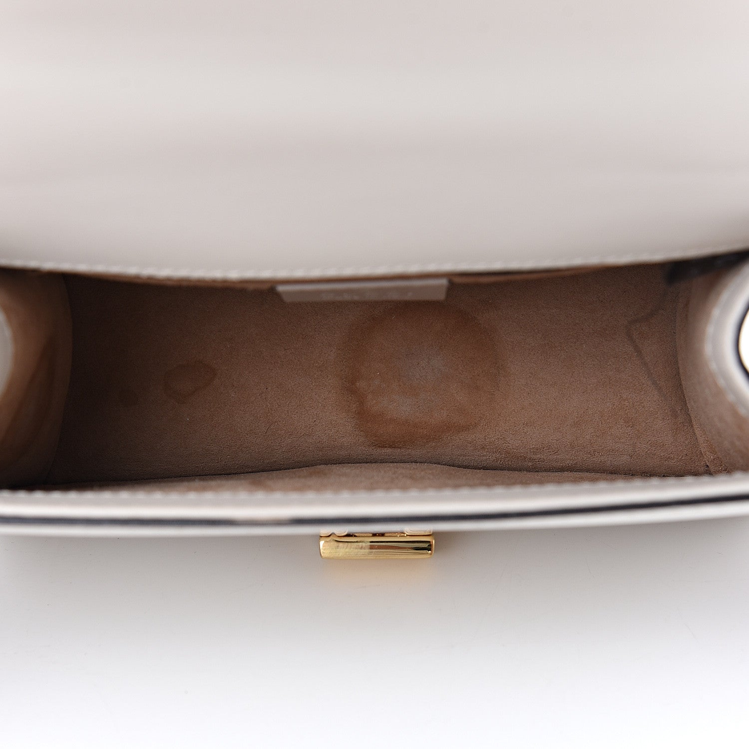 Gucci Calfskin Mini Sylvie Chain Shoulder Bag White 4 of 11