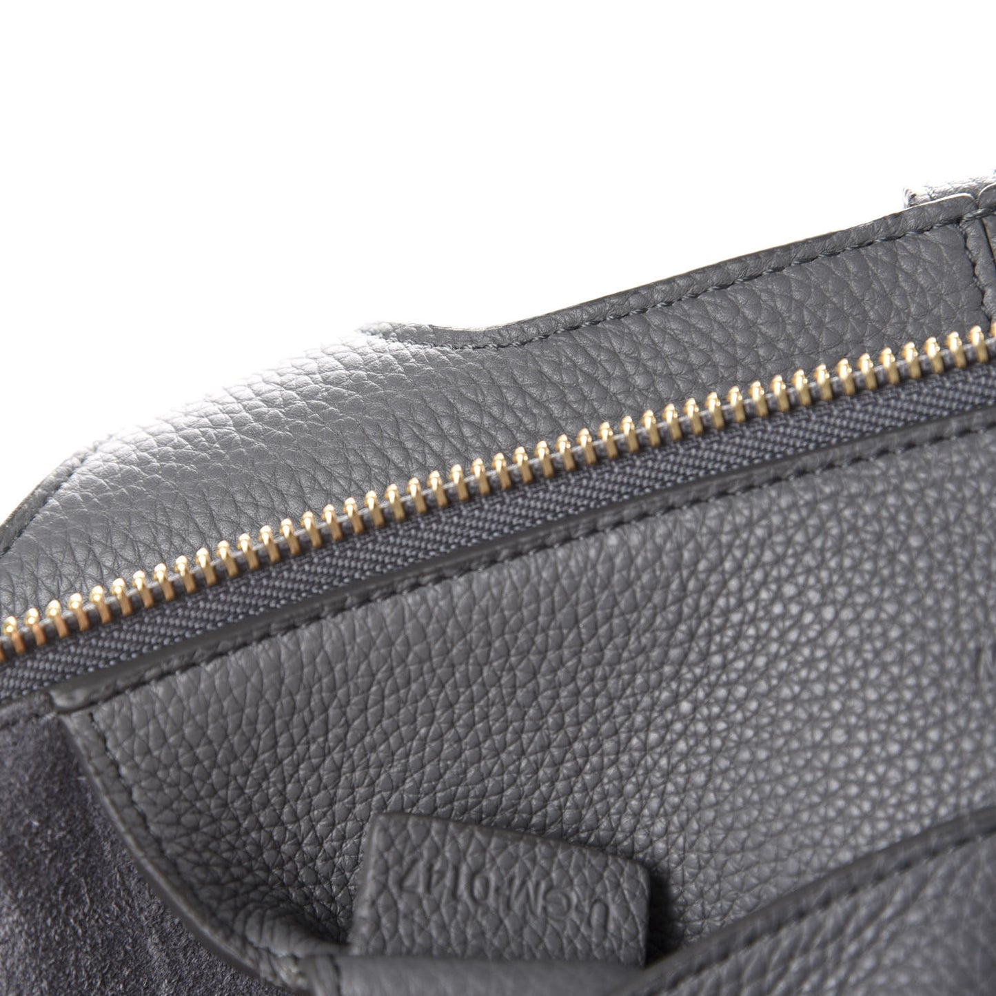 Baby Grained Calfskin Small Tri-Fold Bag Kohl