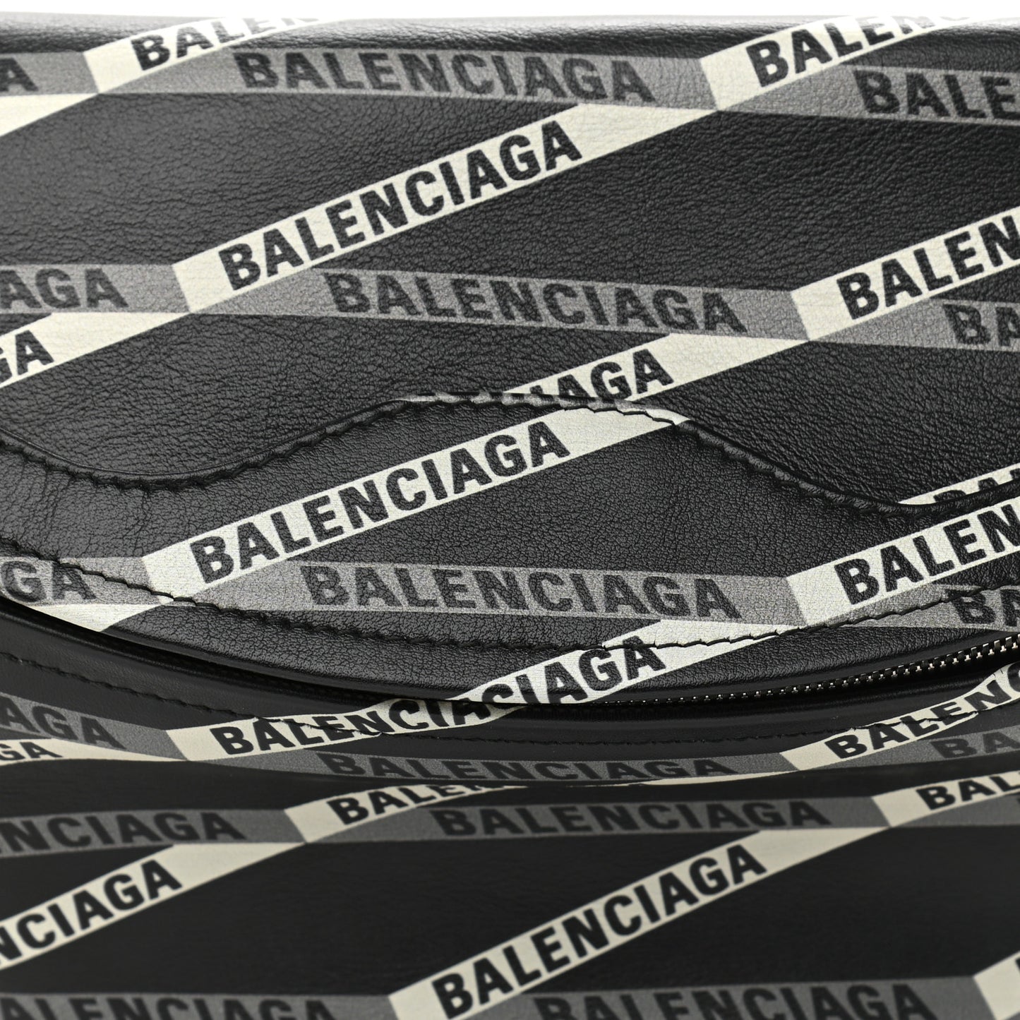Calfskin Losange Monogram XS Souvenir Belt Bag Black Grey