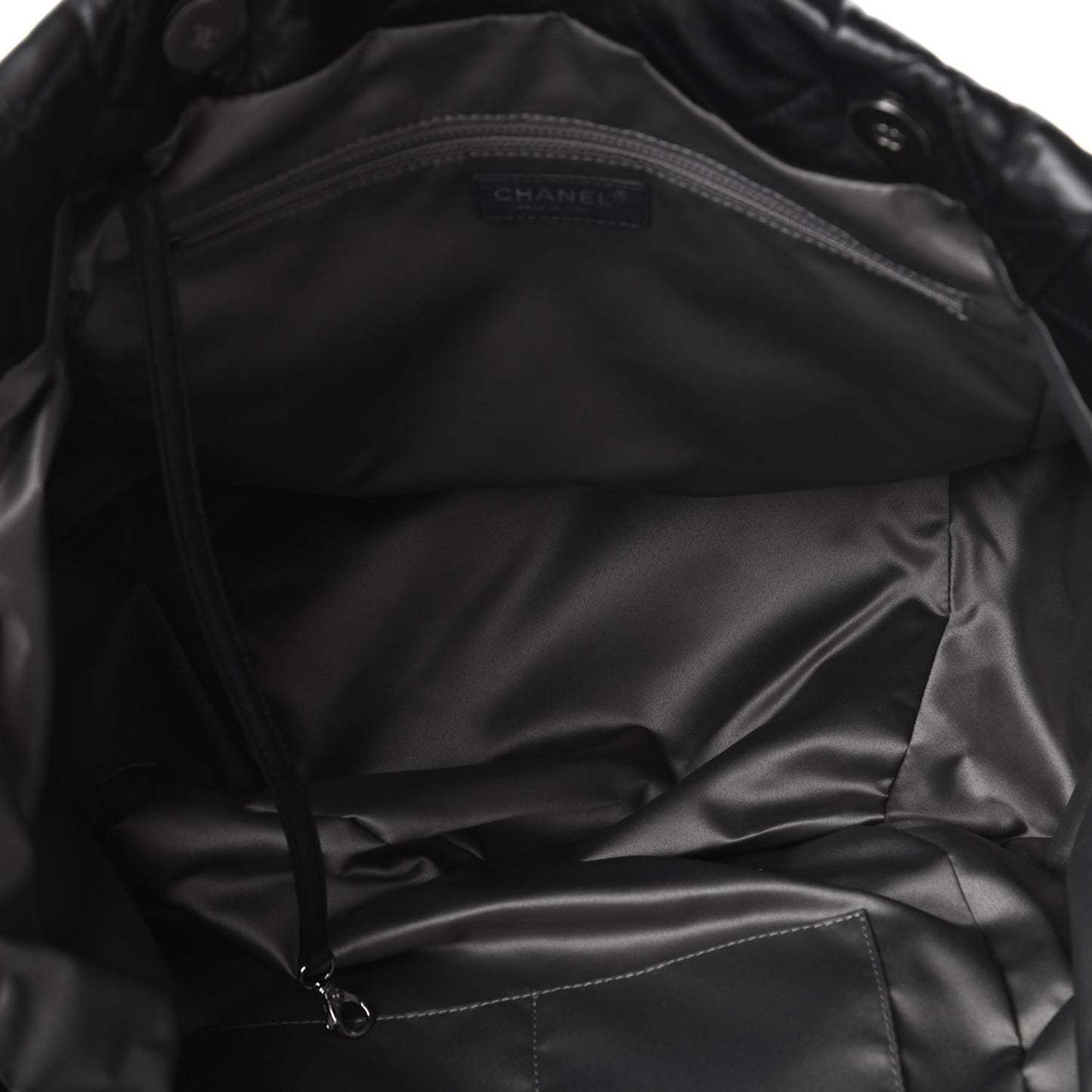 Lambskin Quilted Large Week End on Mars Tote Black