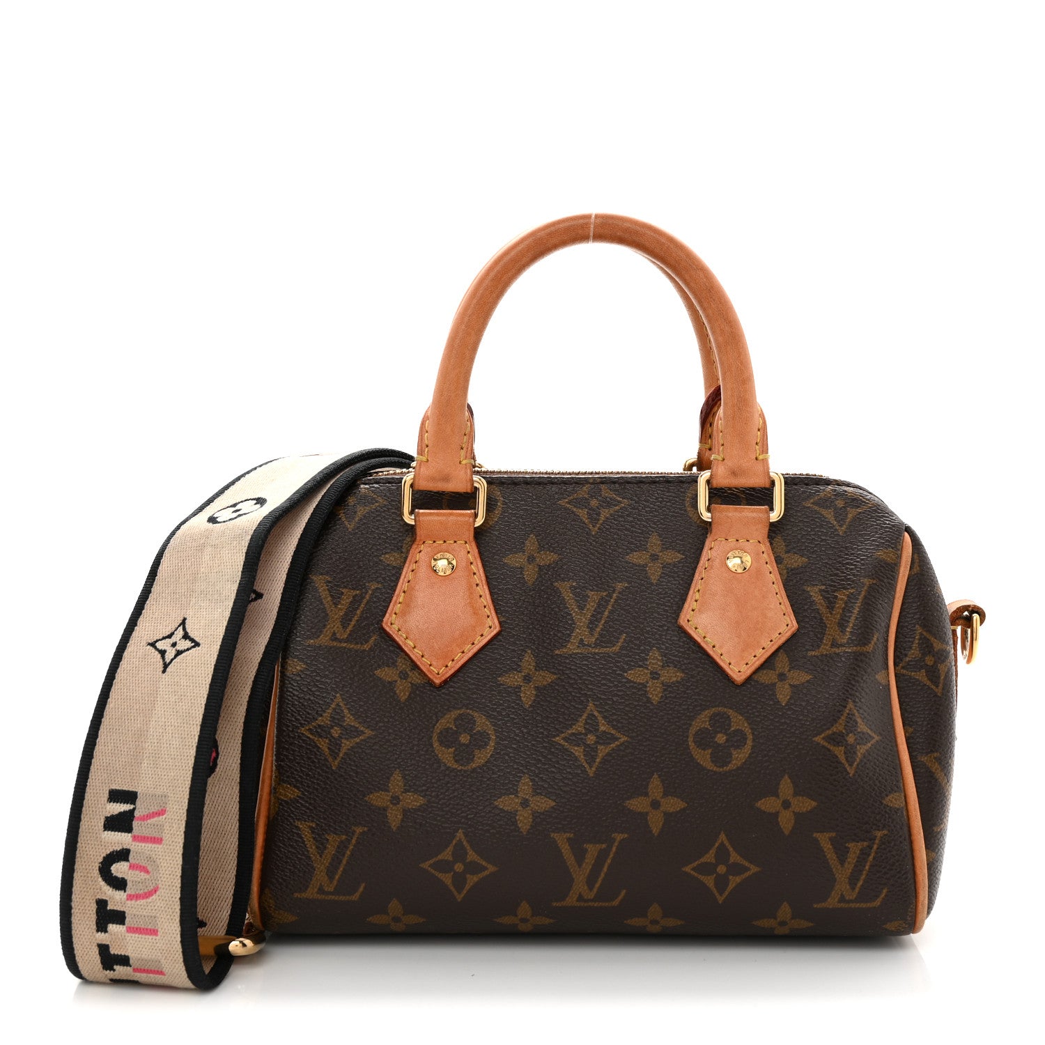 Louis Vuitton Monogram Speedy Bandouliere 20 Black 1 of 16
