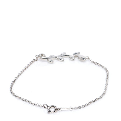 Tiffany Sterling Silver Paloma Picasso Olive Leaf Vine Bracelet 3 of 6