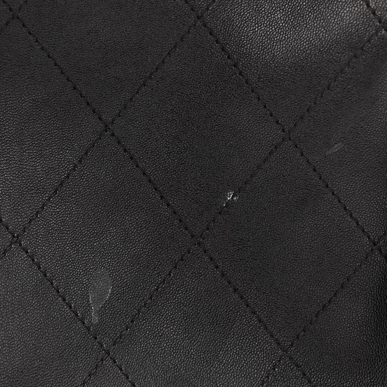 Chanel Lambskin Stitched Medium Ultimate Soft Tote Black 11 of 13