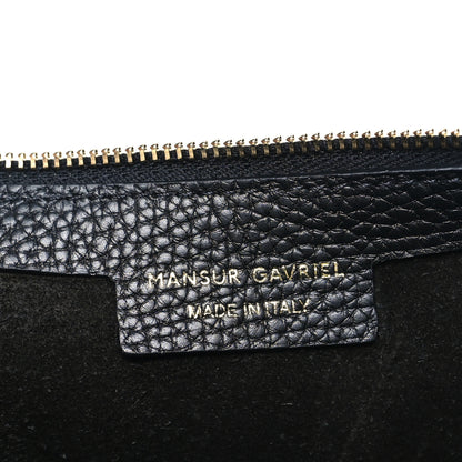 Mansur Gavriel Pebbled Calfskin Rhea Bag Black 6 of 9