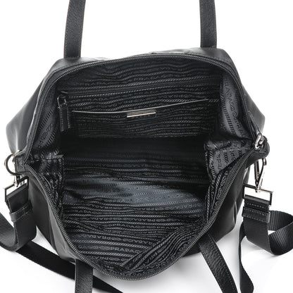 Prada Nylon Saffiano Vela Tote Black 5 of 7