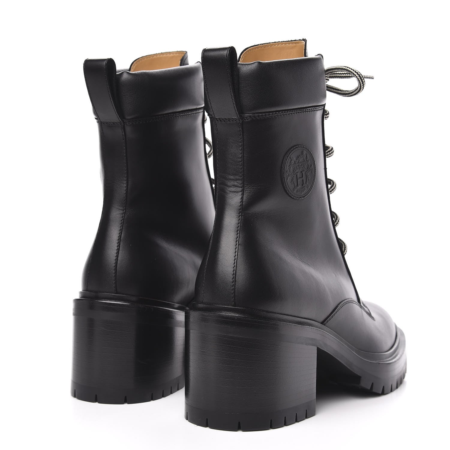 Hermes Calfskin Bridge Ankle Boots 40 Black 4 of 8