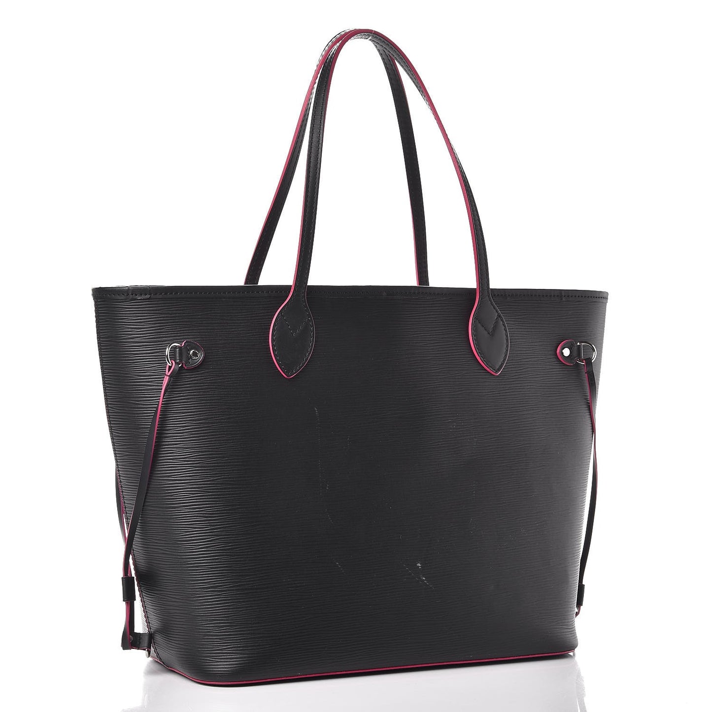 Epi Neverfull MM Black Hot Pink