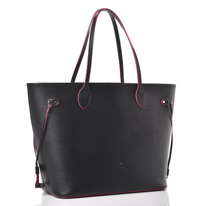 Louis Vuitton Epi Neverfull MM Black Hot Pink 5 of 16