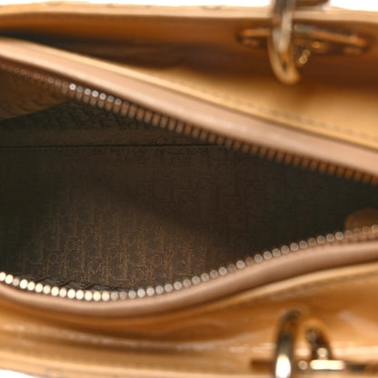 Christian Dior Patent Cannage Medium Lady Dior Beige 5 of 11