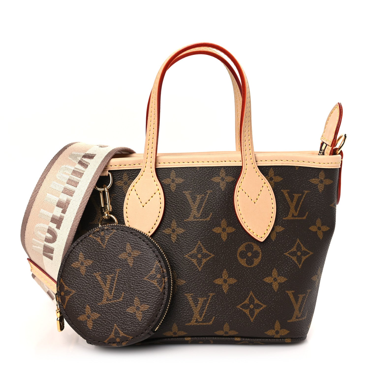 Louis Vuitton Monogram Neverfull BB Beige 1 of 9