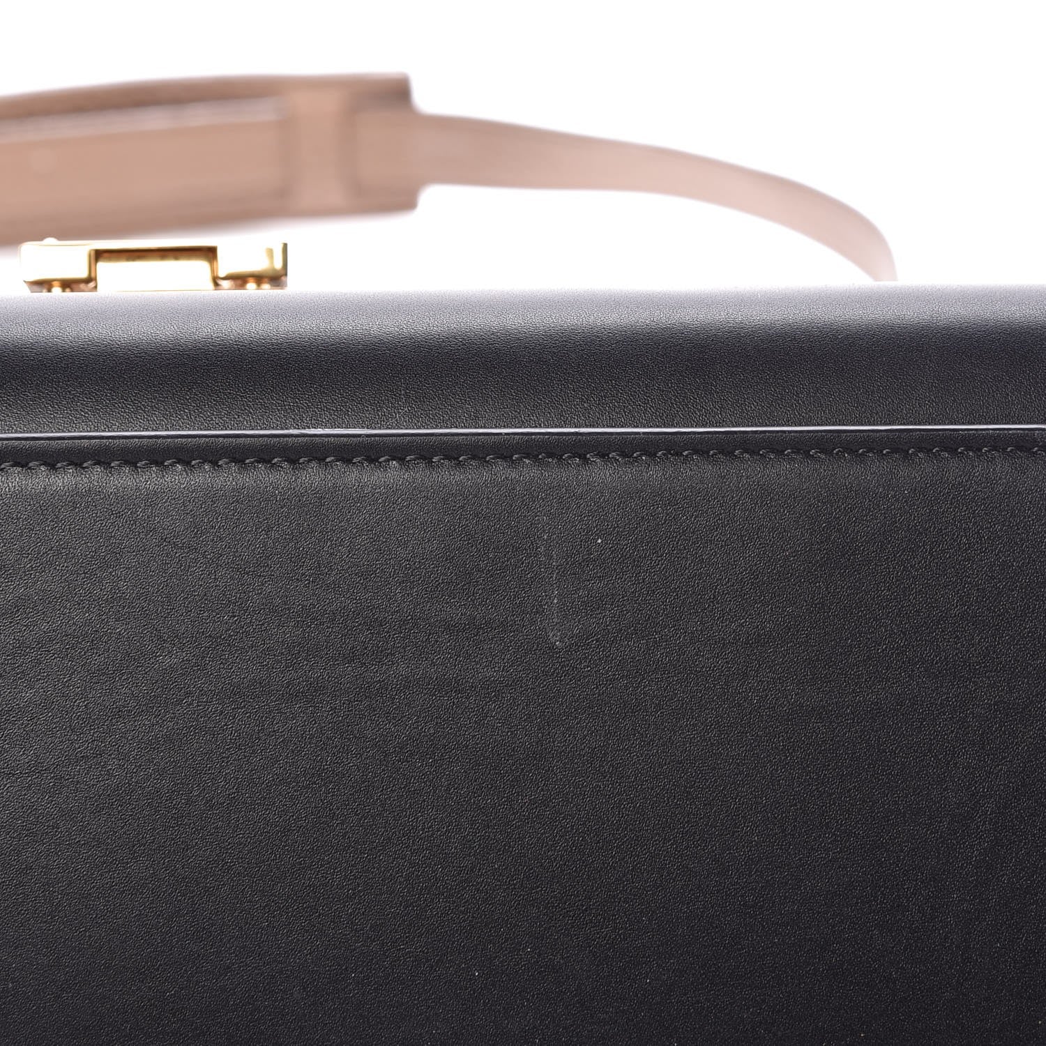 Celine Bullhide Calfskin Nubuck Medium Tri-color Trapeze Coffee 12 of 13