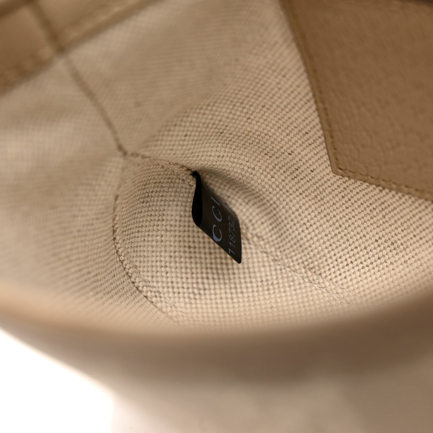 Gucci GG Supreme Monogram Textured Dollar Calfskin Mini Jackie 1961 Hobo Beige Mystic White Oatmeal 7 of 14