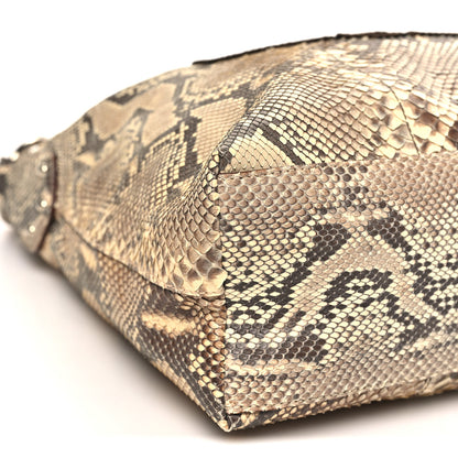 Prada Snakeskin Logo Sacca Hobo Roccia 8 of 9