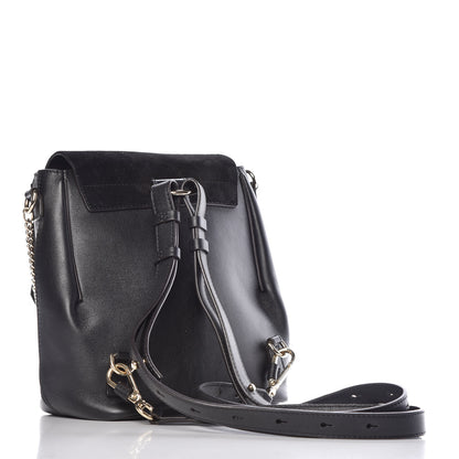 Chloe Suede Calfskin Small Faye Backpack Black 3 of 10