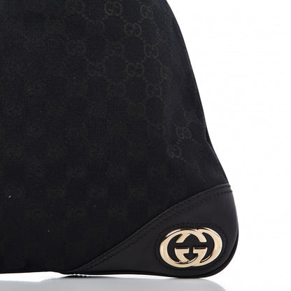 Gucci Monogram Medium New Britt Hobo Black 10 of 10