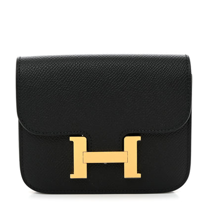 Hermes Epsom Constance Slim Wallet Black 1 of 8