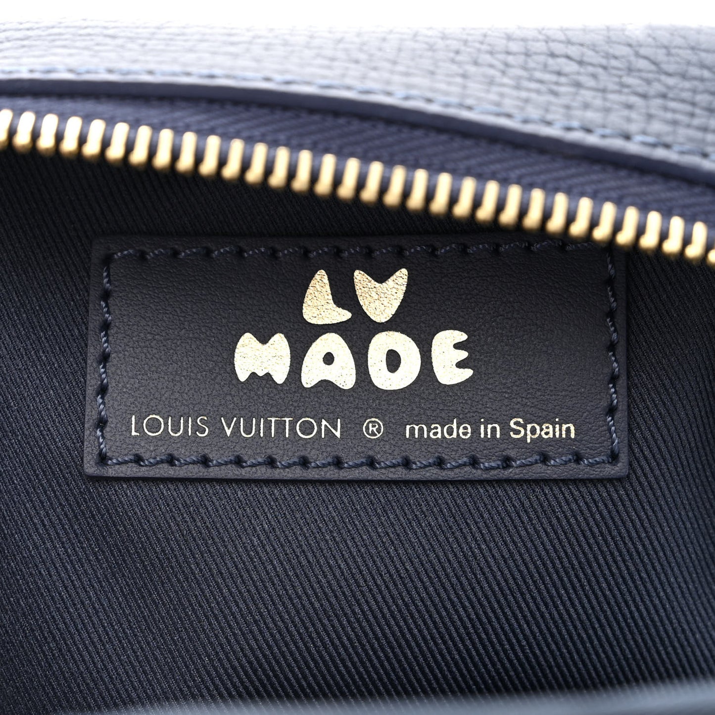 X NIGO Denim Monogram Flat Double Phone Pouch