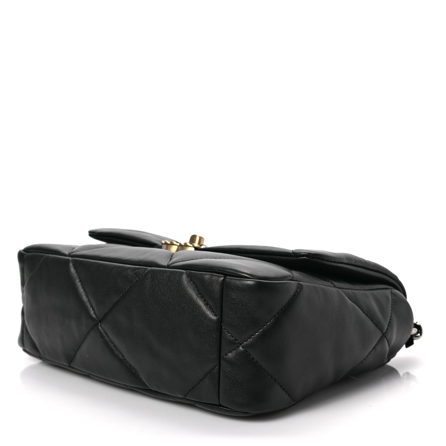 Lambskin Quilted Medium Chanel 19 Flap Black