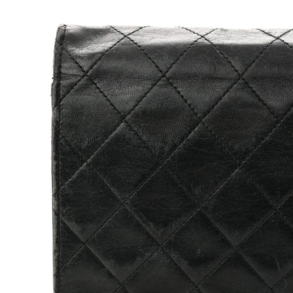 Chanel Lambskin Quilted Jumbo Single Flap Black 12 of 18